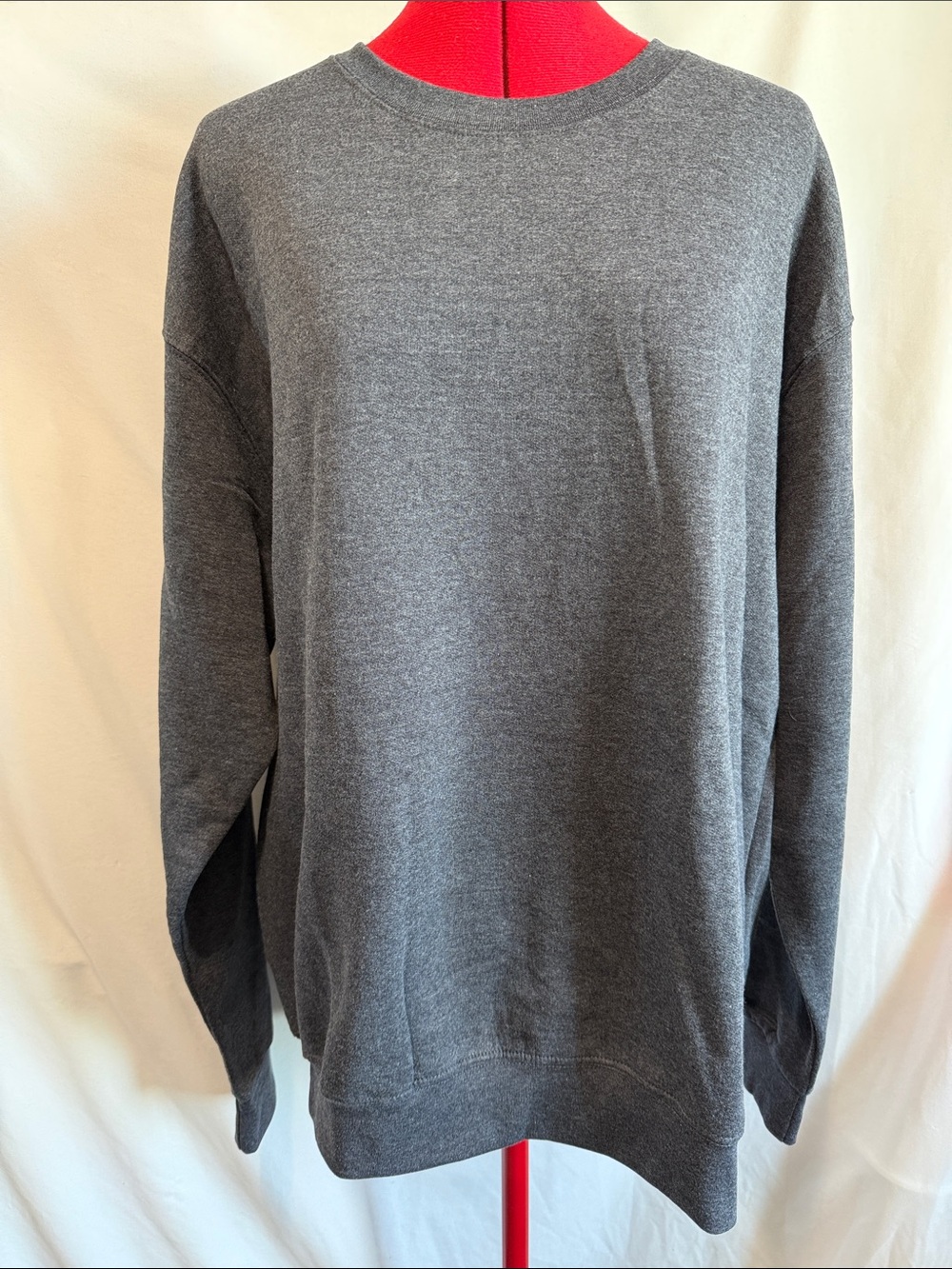 Fruit of the Loom Men's Crewneck Sweater - Charcoal Gray